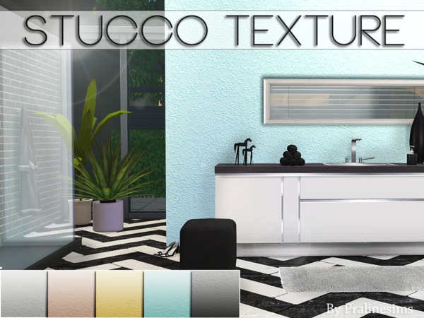 Sims 4 Stucco Texture by Pralinesims at TSR