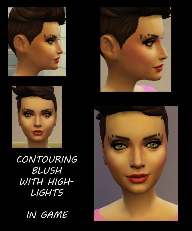 Sims 4 Contouring Blush with Highlights by Simmiller at Mod The Sims