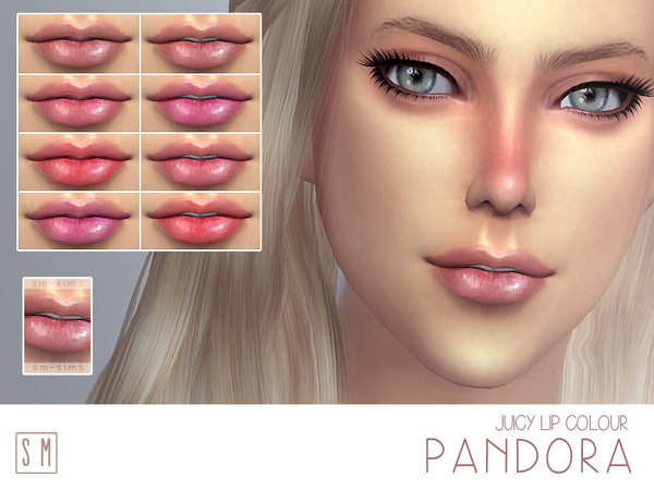 Sims 4 Pandora Juicy Lip Colour by Screaming Mustard at TSR