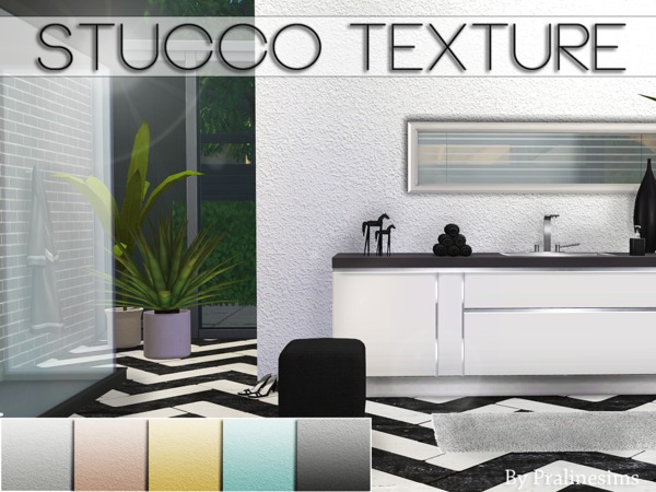 Sims 4 Stucco Texture by Pralinesims at TSR