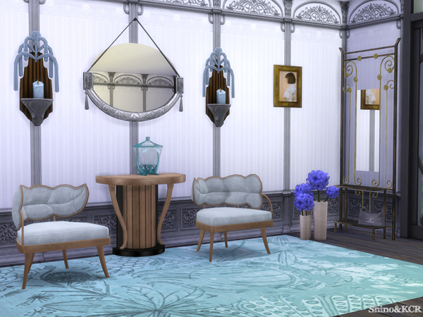 Sims 4 Art Deco Entry by ShinoKCR at TSR
