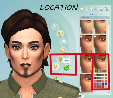 Contouring Blush with Highlights by Simmiller at Mod The Sims » Sims 4 ...