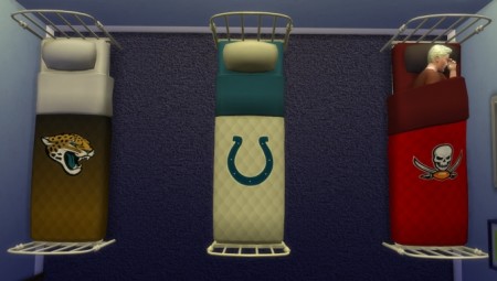 NFL Bedspreads for Veranka single mattresses by Ruffinshot at Mod The Sims