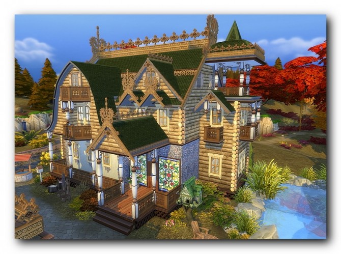 Sims 4 Russian house at Architectural tricks from Dalila