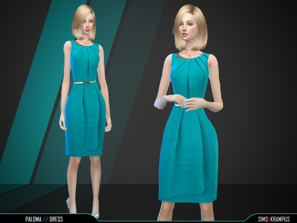 Sims 4 Paloma Dress by SIms4Krampus at TSR