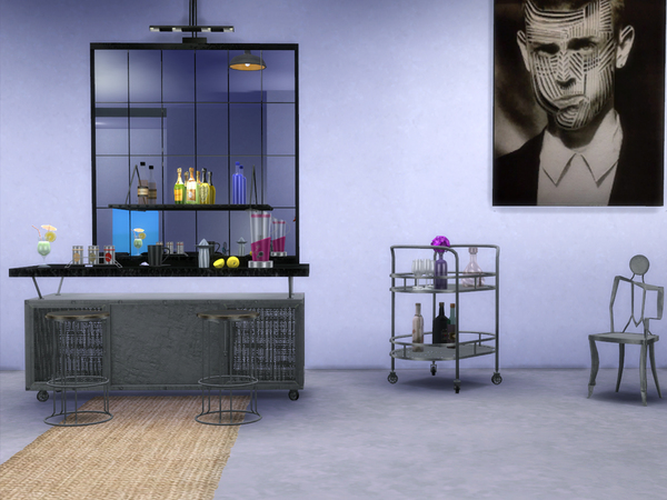 Sims 4 Loft Dining by ShinoKCR at TSR