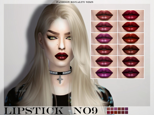 Sims 4 FRS Lipstick N09 by FashionRoyaltySims at TSR