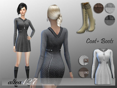 Alexia Coat + Boots at Altea127 SimsVogue