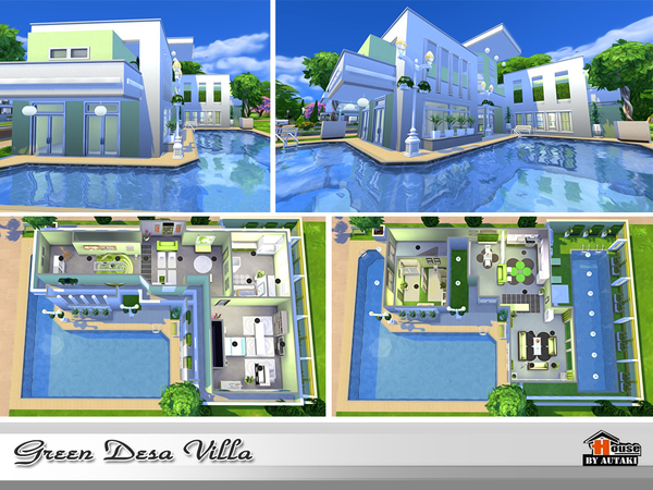 Sims 4 Green Desa Villa by autaki at TSR