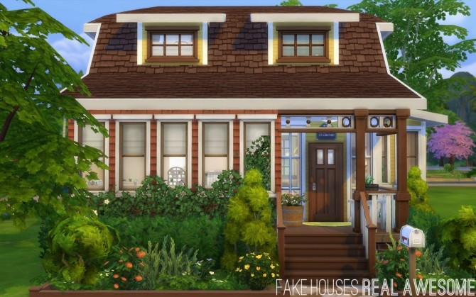 Sims 4 Bloomsbury house at Fake Houses Real Awesome