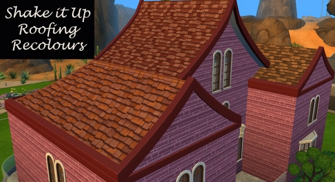 Sims 4 Shake it Up Roofing Recolours More Colours by Simmiller at Mod The Sims