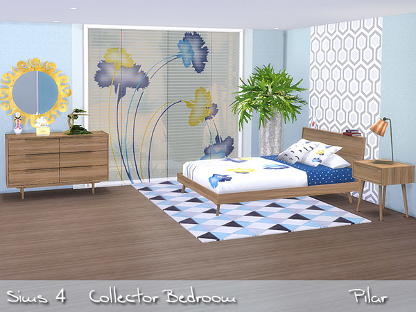 Sims 4 Collector Bedroom by Pilar at TSR