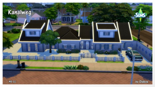 Sims 4 Kanalweg house by Oldbox at All 4 Sims