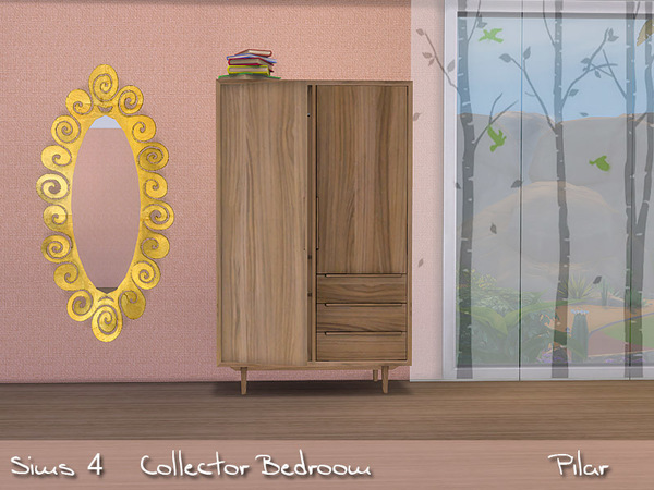 Sims 4 Collector Bedroom by Pilar at TSR