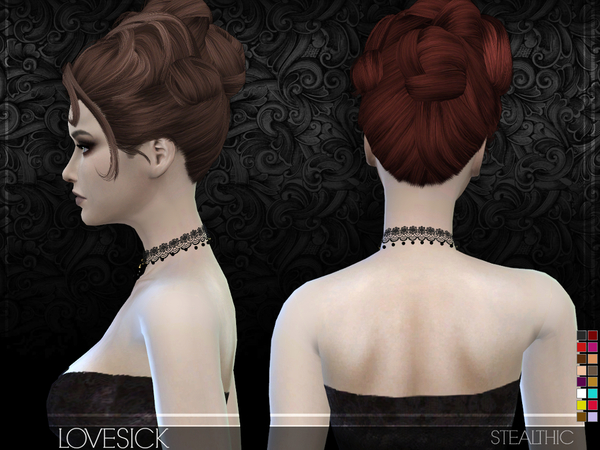 Sims 4 Lovesick Female Hair by Stealthic at TSR
