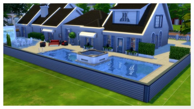Sims 4 Kanalweg house by Oldbox at All 4 Sims