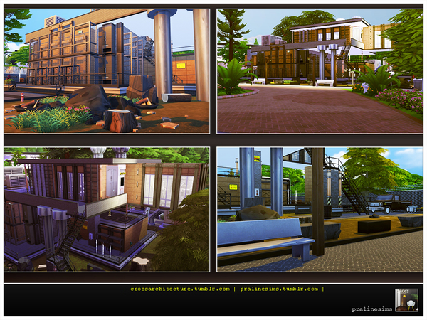 Sims 4 THE FACTORY Industrial Living by Pralinesims at TSR