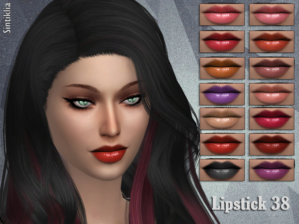 Sims 4 Lipstick 38 by Sintiklia at TSR