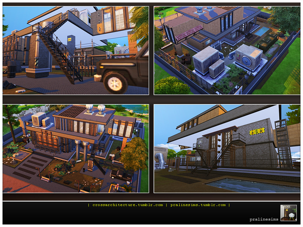 Sims 4 THE FACTORY Industrial Living by Pralinesims at TSR