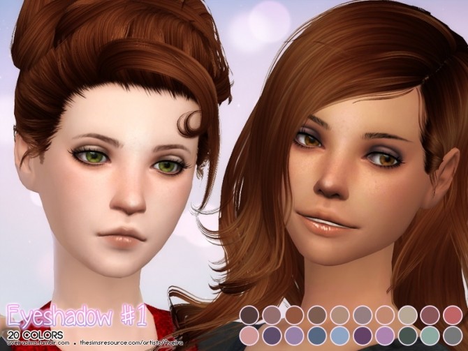 Sims 4 Eyeshadow #1 at Aveira Sims 4