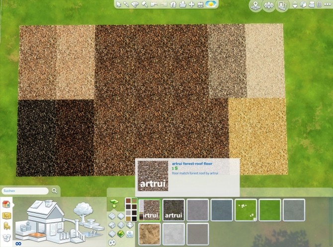 Sims 4 Floors match Forest roof and Forestgreen roof by artrui at Mod The Sims