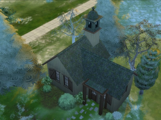Sims 4 Forestgreen Turret by artrui at Mod The Sims