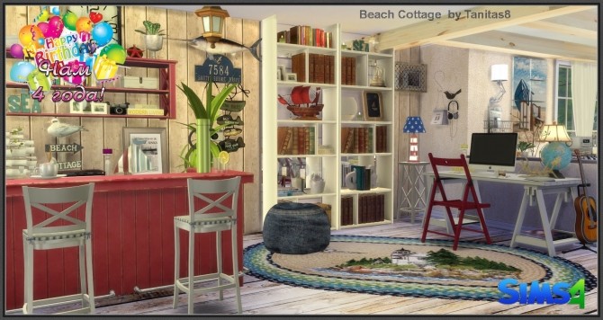 Sims 4 Beach Cottage Tanitas8 at Ladesire