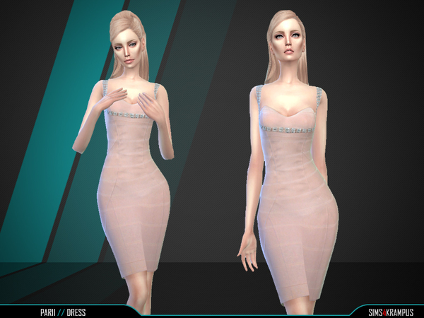 Sims 4 Parii Dress by SIms4Krampus at TSR