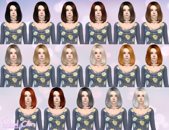 Sims 4 Newsea Lafite Hair Retextures at Aveira Sims 4