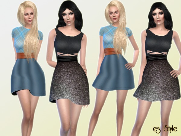 Sims 4 Daily Dress Set by ESsiN at TSR