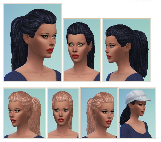 Sims 4 Dreads Ponytail for Ladys at Birksches Sims Blog