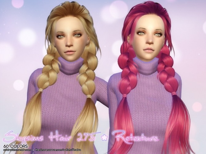 Sims 4 Skysims Hair 275 hair retexture at Aveira Sims 4