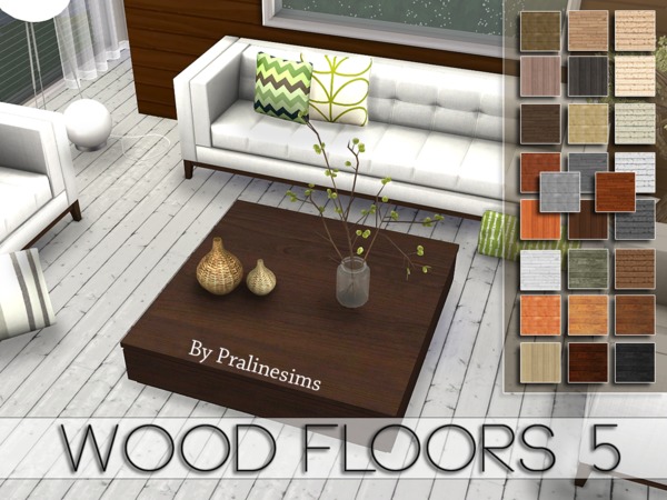 Sims 4 Wood Floors 5 by Pralinesims at TSR