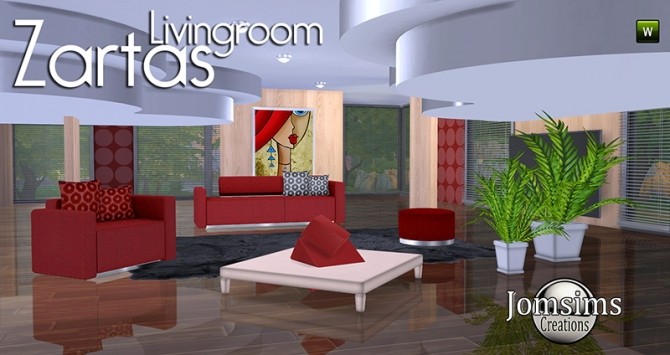 Sims 4 ZARTAS livingroom at Jomsims Creations