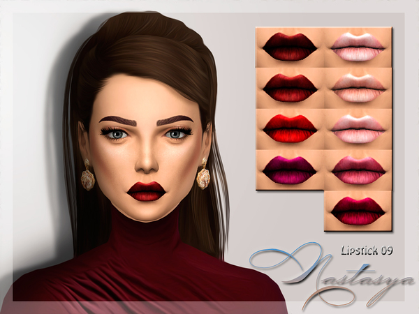 Sims 4 Lipstick 09 by Nastasya at TSR