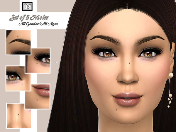 Sims 4 Set of 5 moles N1 by MartyP at TSR