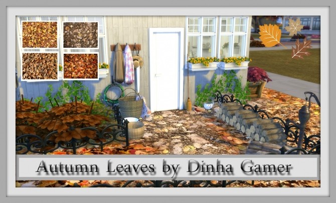 Sims 4 Autumn Leaves Terrain at Dinha Gamer