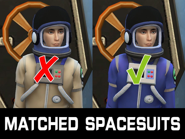 Sims 4 Matched Spacesuits by egureh at Mod The Sims