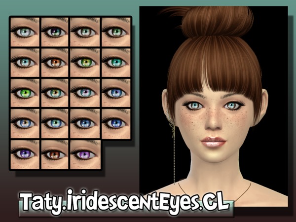 Sims 4 Iridescent Eyes by Taty at TSR