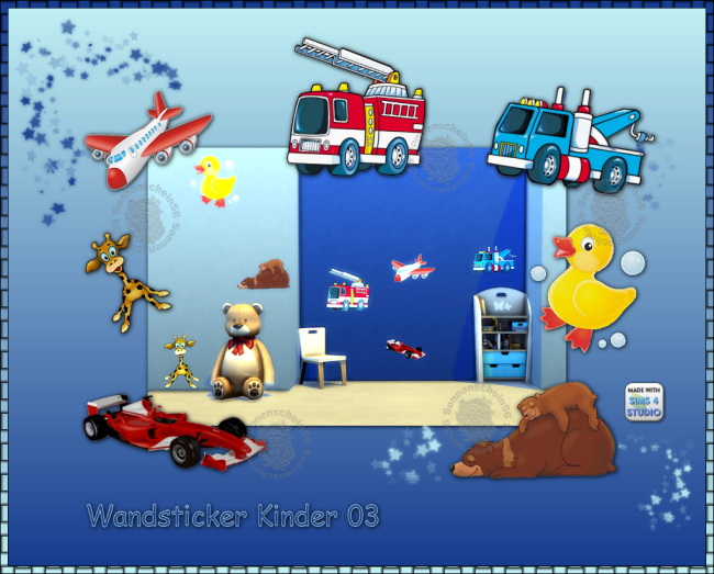 Sims 4 Wallstickers for kids by dorosimfan1 at Sims Marktplatz