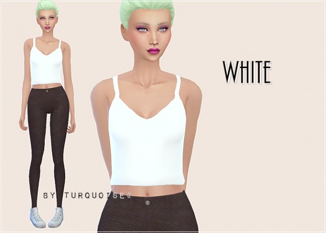 Sims 4 Crop Tops Collection by Turquoise at Sims Fans