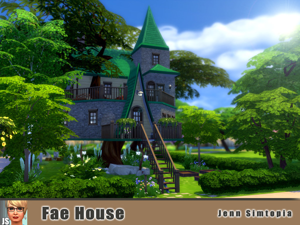 Sims 4 Fae House by Jenn Simtopia at TSR