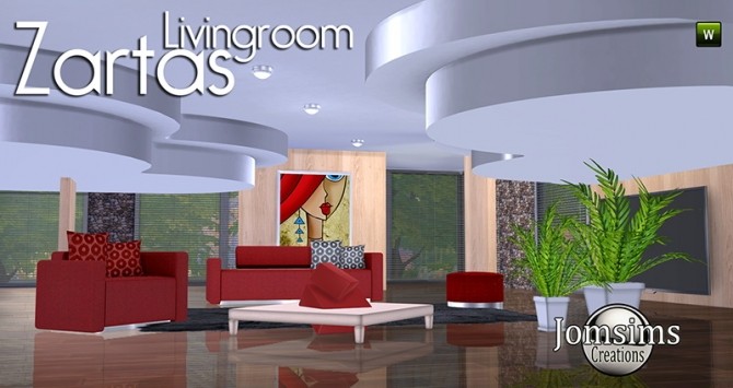 Sims 4 ZARTAS livingroom at Jomsims Creations