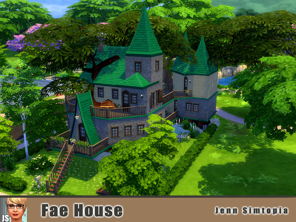 Sims 4 Fae House by Jenn Simtopia at TSR