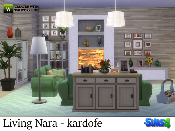 Sims 4 Living Nara by kardofe at TSR