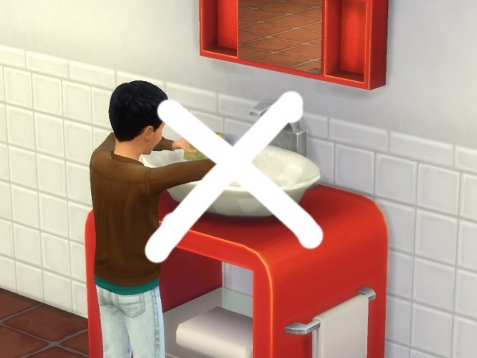Sims 4 No Dishes in Bathroom Sinks by plasticbox at TSR
