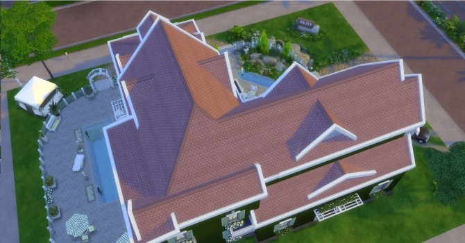 Sims 4 Fish Scale Roof by AdonisPluto at Mod The Sims