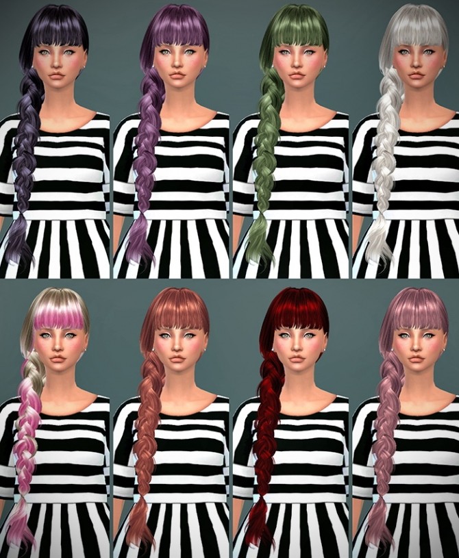 Sims 4 Butterflysims 166 Hair retextured at Jenni Sims
