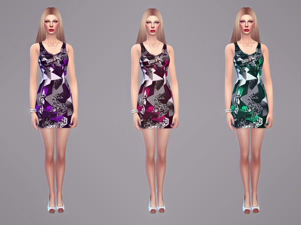 Sims 4 Heather Dress by tangerinesimblr at TSR