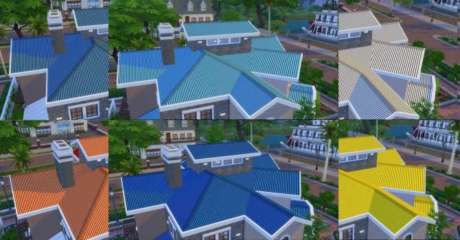 Sims 4 Dynamic Zinc Roof by AdonisPluto at Mod The Sims